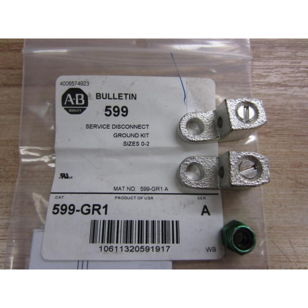 Allen Bradley 599-GR1 Ground Kit 599GR1 (Pack of 2)