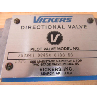 Vickers 297241 DG4S4 010G 50 Valve 297241DG4S4010C50 - New No Box