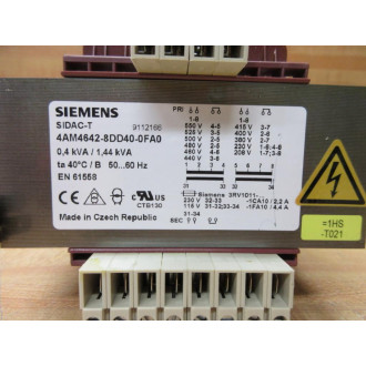Siemens 4AM4642-8DD40-0FA0 SIDAC-T Transformer - Used
