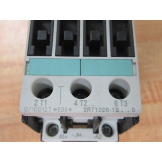 Siemens 3RT1026-1BB40 Contactor 3RT10261BB40 - Used