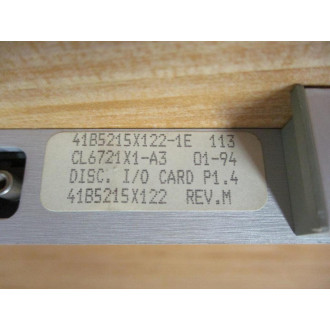 Emerson 41B5215X122 Fisher Rosemount Discrete IO Card Rev. M - New No Box