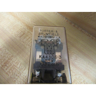 Potter & Brumfield KA4306-3-115V Relay KA4306-3 - New No Box