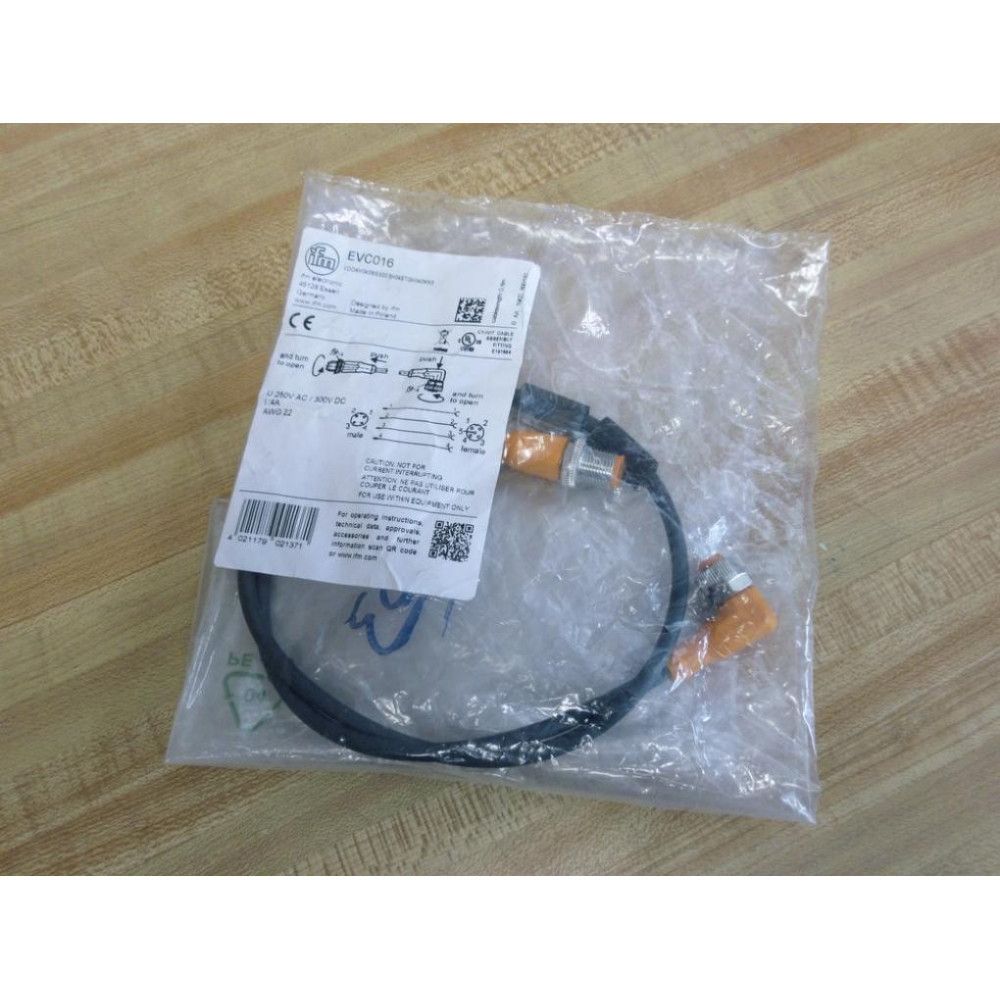 IFM Efector EVC016 Connection Cable VDOAH040MSS006H04STGH040MSS