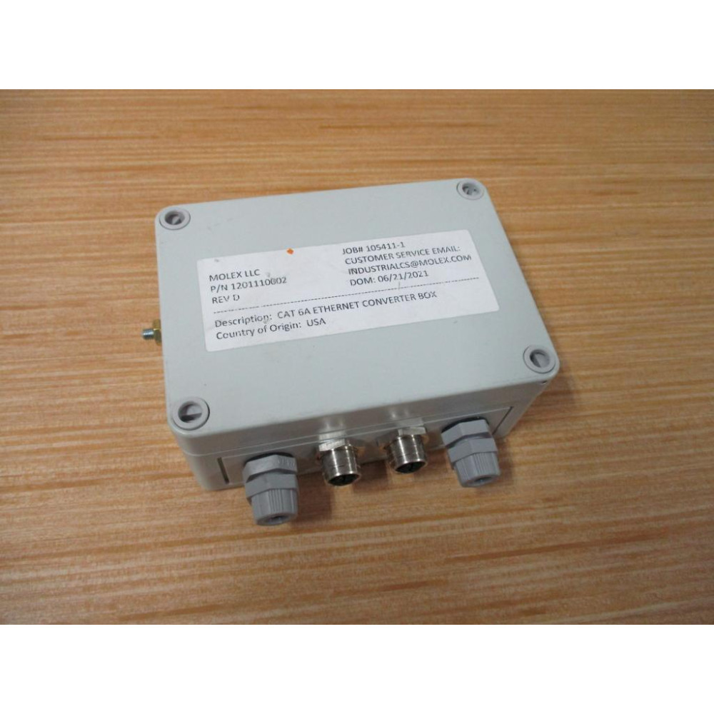 Molex 1201110002 CAT 6A Ethernet Converter Box - New No Box
