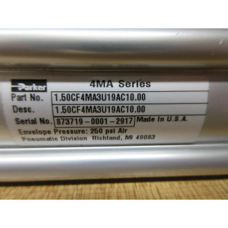 Parker 1.50CF4MA3U19AC10.00 Cylinder 150CF4MA3U19AC1000 - New No Box