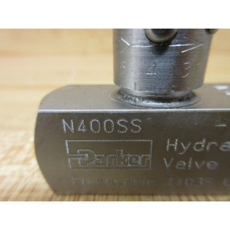 Parker N400SS Needle Valve - New No Box
