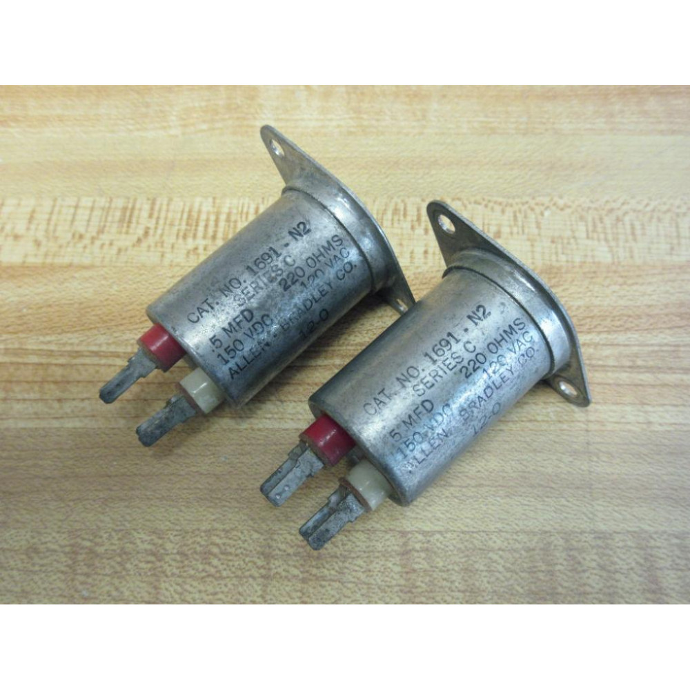 Allen Bradley 1691-N2 Contact Protector 1691N2 Ser C (Pack of 2) - Used