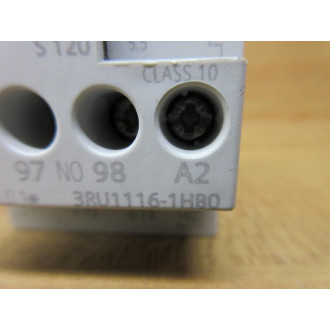 Siemens 3RU1116-1HB0 Overload Relay 3RU11161HB0 5.5-8A - Used