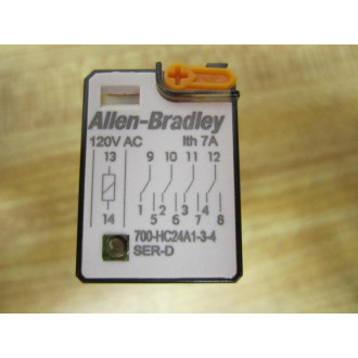 Allen Bradley 700-HC24A1-3-4-120V AC Relay 700HC24A134 Series D - New No Box