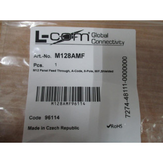 L-Com M128AMF Male To Female Adapter