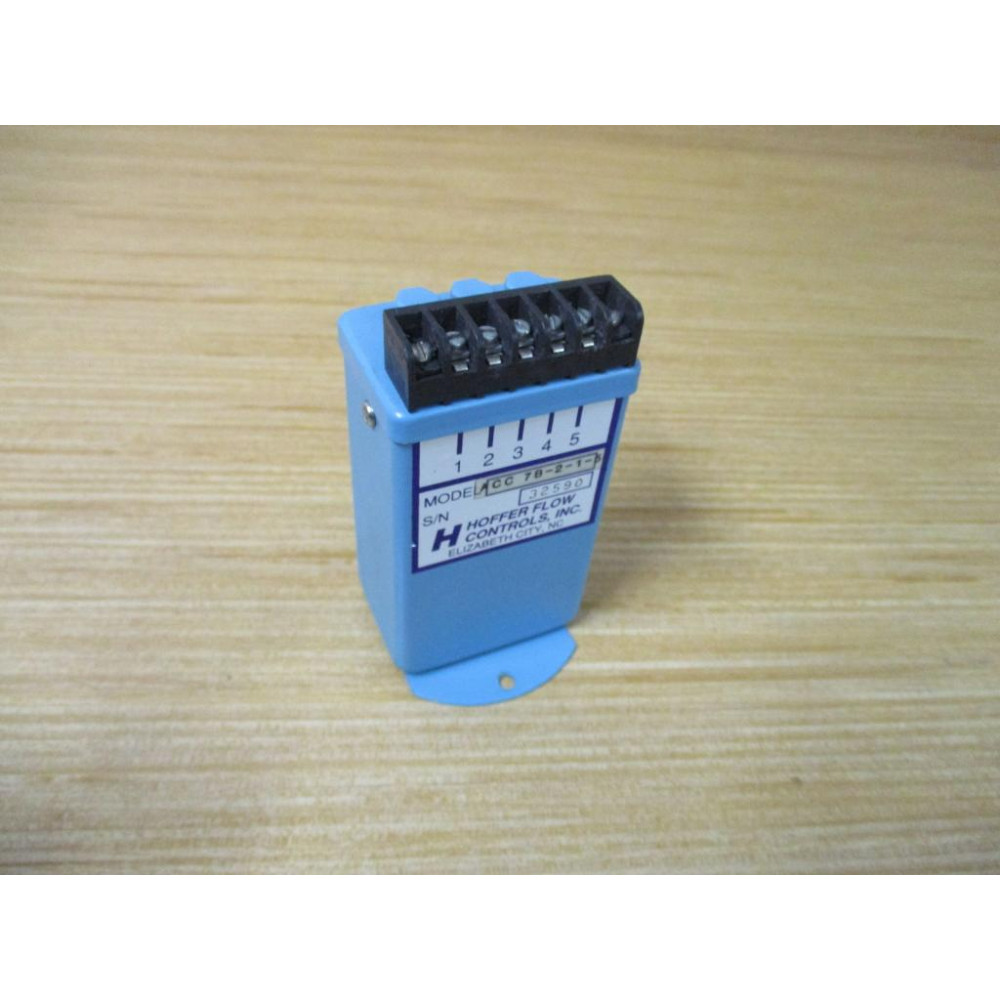 Hoffer Flow Controls ACC7B-2-1-5 Flow Rate Meter ACC7B215 - Used