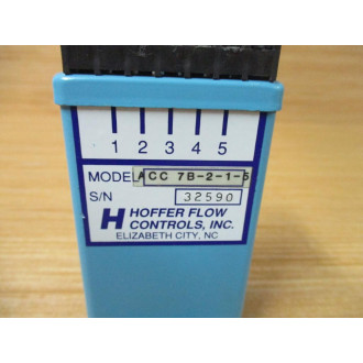 Hoffer Flow Controls ACC7B-2-1-5 Flow Rate Meter ACC7B215 - Used