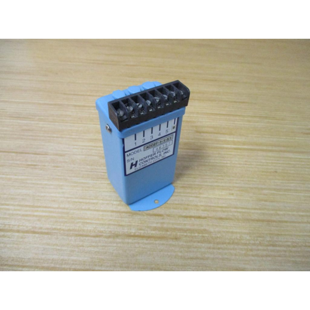 Hoffer Flow Controls ACC27-1-1-X1 Flow Rate Meter ACC2711X1 - Used