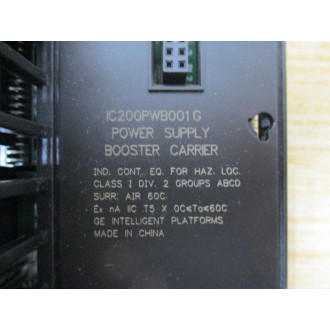 General Electric IC200PWB001G GE Power Supply Booster Carrier