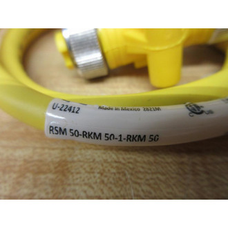 Turck RSM 50-RKM 50-1-RKM 50 T-Splitter Cable U-22412 - New No Box