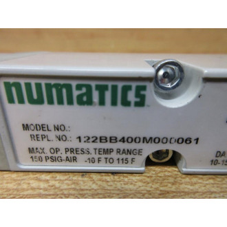 Numatics 122BB400M000061 Pneumatic Valve - Used