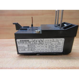 Siemens 3UA4801-0G Overload Relay 3UA48010G - Used