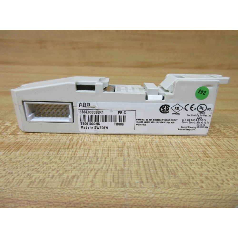 ABB 3BSE008536R1 Modulebus Extension Cable Adaptor - Used