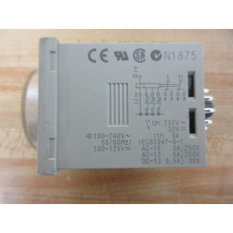 Omron H3CR-A Timer H3CRA 05S-300H - Used