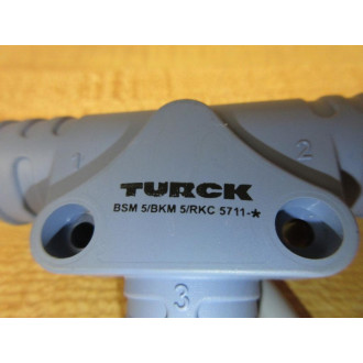 Turck BSM 5BKM 5RKC 5711-1 T-Splitter Cable BSM5BKM5RKC57111 - New No Box