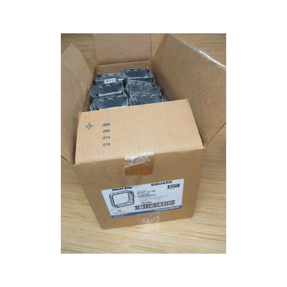 Steel City 53151-12 34 Square Extension Ring 531511234 (Pack of 50)