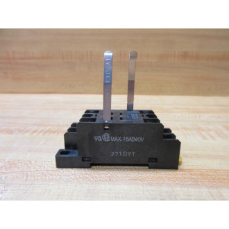 Omron PTF08A Relay Socket WMetal Retainers - Used