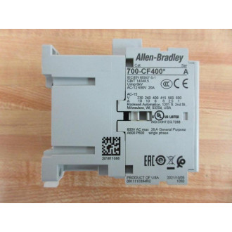 Allen Bradley 700-CF400* Control Relay 700CF400 20A24V - New No Box