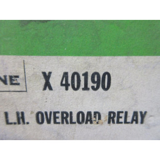 Allen Bradley X-40190 Overload Relay 815-B3 X-165631