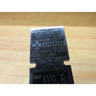 Gould SL 715 Relay Socket SL715 Black - Used