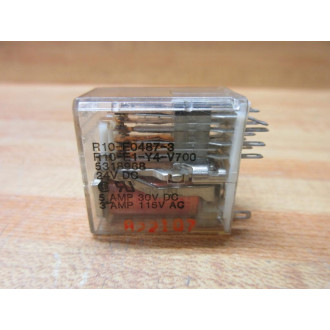 Potter & Brumfield R10-E0487-3-24V DC AMF Relay R10-E1-Y4-V700 - Used