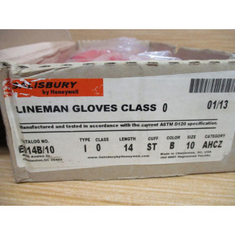 Honeywell E014B10 Salisbury Lineman Gloves Class 0