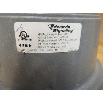 Edwards Signaling 5520-AQ HornSiren 5520AQ Tested - Used