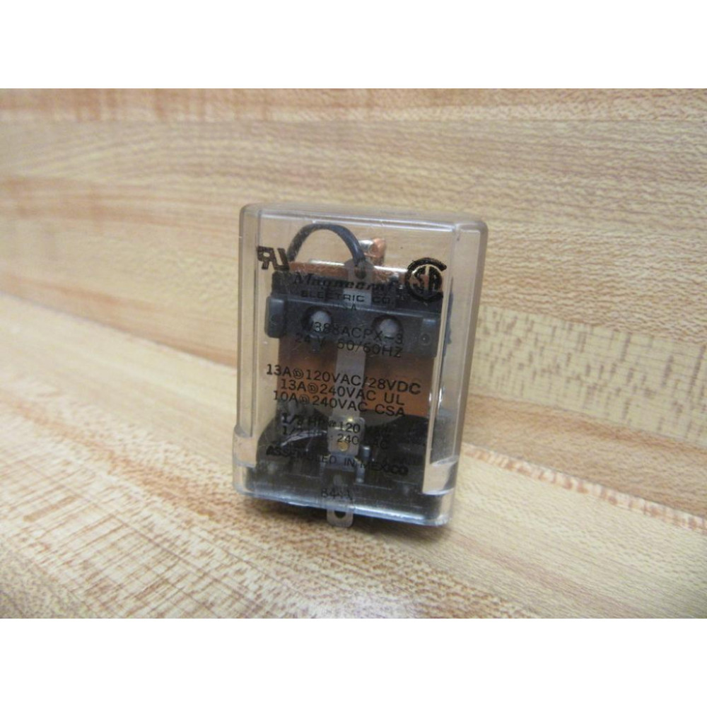 Magnecraft W388ACPX-3 Relay W388ACPX-3-24V - Used
