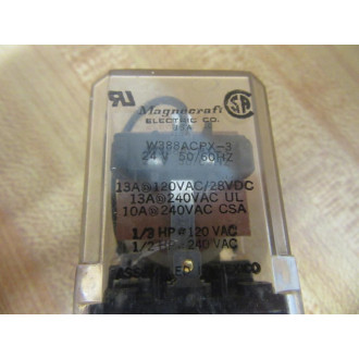 Magnecraft W388ACPX-3 Relay W388ACPX-3-24V - Used