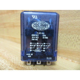 Barber-Coleman P-127-4-4 Relay P12744 - Used