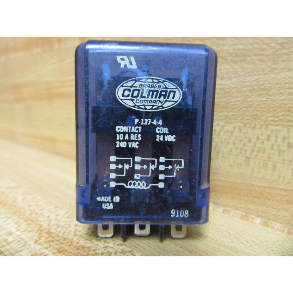 Barber-Coleman P-127-4-4 Relay P12744 - Used