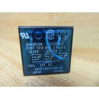 Guardian Electric A410-366358-13 Relay 1515P 24VDC - Used