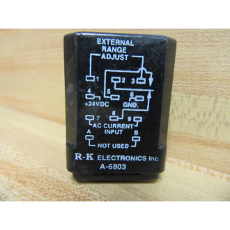 R-K Electronics A-6803 Relay A-6803-24VDC - Used