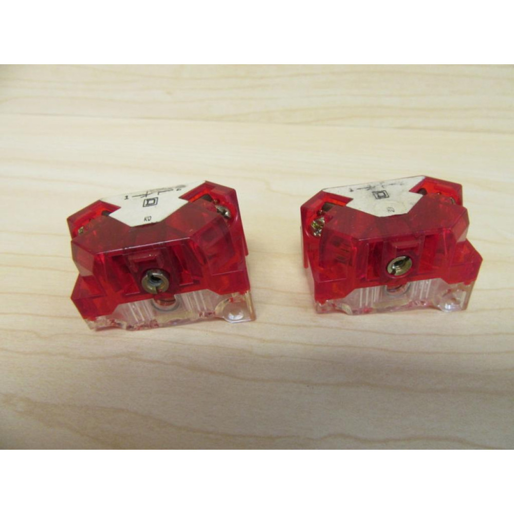 Square D 9001-KA3 Contact Block 88002 Series J (Pack of 2) - Used