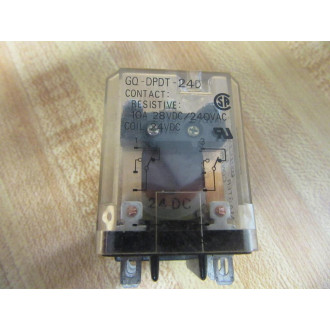 MEC GQ-DPDT-24D Relay GQDPDT24D - Used