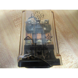 Potter & Brumfield IKAP14AG-110V AC AMF Relay IKAP14AG-110VAC WCrack - Used
