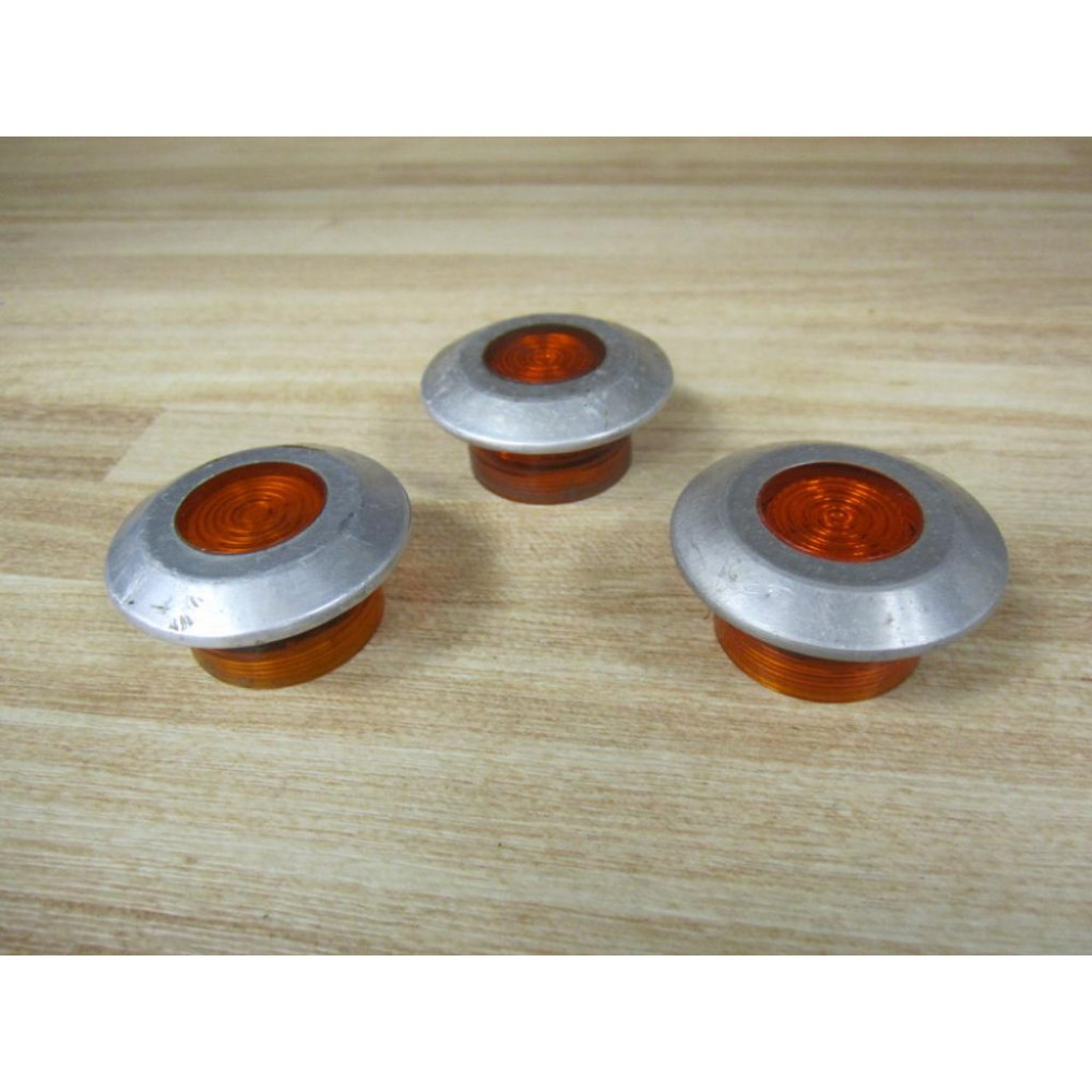 Allen Bradley 800T-N159A Amber Lens Cap 800TN159A (Pack of 3) - Used