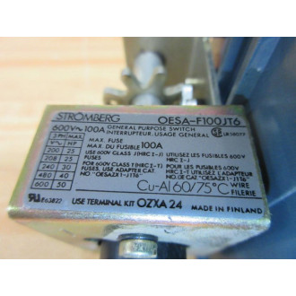 ABB Stromberg OESA-F100JT6 Disconnect Switch OESAF100JT6 - New No Box