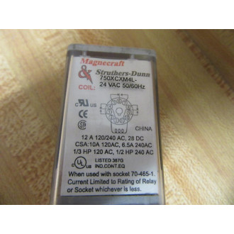 Magnecraft 750XCXM4L-24V AC Relay 750XCXM4L-24VAC - Used