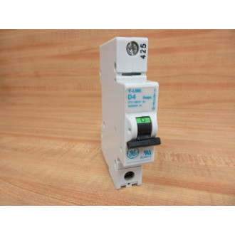 General Electric V37104 Circuit Breaker 4A 1P - Used