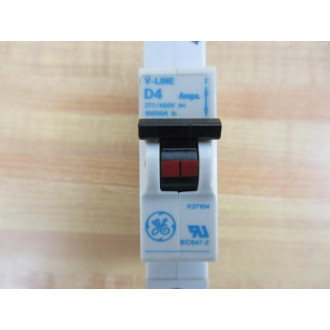 General Electric V37104 Circuit Breaker 4A 1P - Used