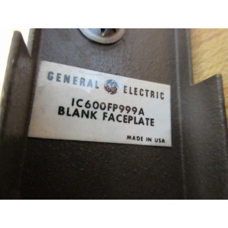 General Electric IC600FP999A Blank Face Plate - New No Box
