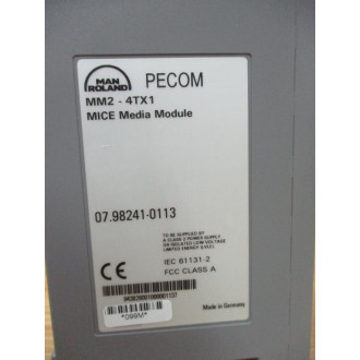 Man Roland MM2-4TX1 MICE Media Module 07.98241.0113 - New No Box