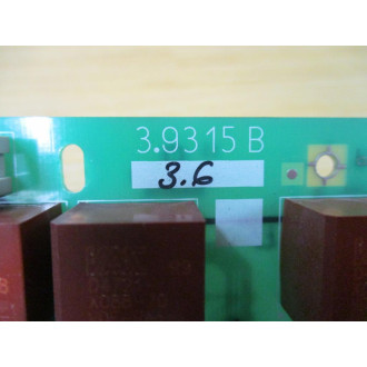 Baumuller 3.9315B Circuit Board 39315B 3.6 - Used