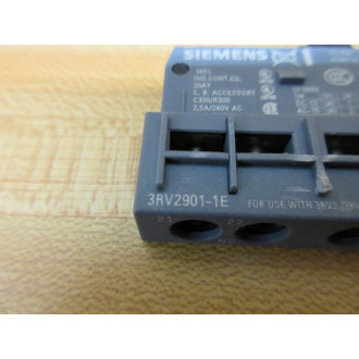 Siemens 3RV2901-1E Auxiliary Contact 3RV29011E - Used